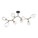 Люстра на штанге Люссоле Solano Sy2888 8 ламп 16 м² цвет черный