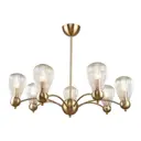 Люстра на штанге Люссоле Yolo Sy3888 7 ламп 14 м² цвет бронза