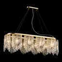 Люстра подвесная Люссоле Presidio Sy3406 10 ламп 45 м² цвет золотистый