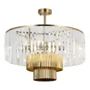 Люстра на штанге Люссоле Sy3506 6 ламп 250 м² цвет бронза