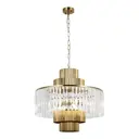 Люстра подвесная Люссоле Sy4506 6 ламп 250 м² цвет бронза