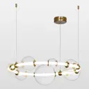 Люстра подвесная светодиодная Люссоле Concord Sy0207 5 м² нейтральный белый свет цвет бронза