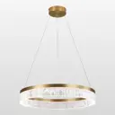 Люстра подвесная светодиодная Люссоле Duval Sy5517 10 м² нейтральный белый свет цвет бронза