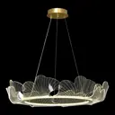 Люстра подвесная светодиодная Люссоле Benton Sy9337 30 м² нейтральный белый свет цвет золото