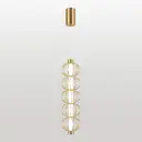 Светильник подвесной светодиодный Люссоле Howard Sy6437 5 м² теплый белый (желтый) свет цвет золотистый