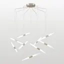 Люстра-паук светодиодная Люссоле Hopkins Sy8937 20 м² нейтральный белый свет цвет никель