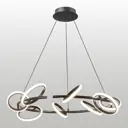 Люстра подвесная светодиодная Люссоле Kimble Sy9147 36 м² нейтральный белый свет цвет черный