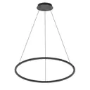 Светильник подвесной светодиодный Italline It013-6022 black 3000k 6 м² теплый белый (желтый) свет цвет черный