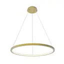 Светильник подвесной светодиодный Italline It013-6028 gold 3000k 5 м² теплый белый (желтый) свет цвет золото