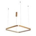 Светильник подвесной светодиодный Italline It013-6024 gold 3000k 16 м² теплый белый (желтый) свет цвет золото