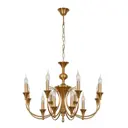 Люстра подвесная Arte lamp Collinetta A4094lm-12pb 12 ламп 16 м² цвет медный