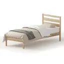 Кровать Домаклево Лето В3 200x90 см цвет натуральное дерево