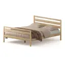 Кровать Домаклево Лето В3+Н3 200x140 см цвет натуральное дерево