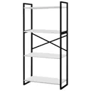 Стеллаж Ridberg Chicago 4 полки 70x94.4x33 см ЛДСП цвет белый