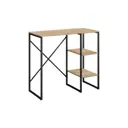 Стеллаж над стиралкой с полками Riderg Colorado лофт дуб/черный egger