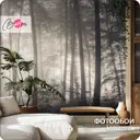 Фотообои флизелиновые с виниловым покрытием Природа Туманный Лес 400x270 см N01804