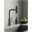 Смеситель для кухни Esko line EL_K119Grafit 36 см выдвижной излив цвет графит