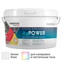 Краска для внутренних покрытий моющаяся Farbitex Profi AgPower матовая цвет белый база А 3 кг