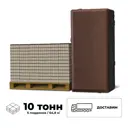 Плитка тротуарная Braer 200x100x60мм комплект 5 паллет 64.8м² цвет красный с доставкой машиной