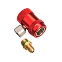 Быстросъёмная муфта с вентилем FavorCool QH-1234 для фреона R-1234yf с переходником 12мм - 1/4"