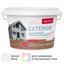 Краска для деревянных фасадов Bayramix Exterior Wood матовая цвет белый 2.7 л