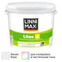 Краска для стен и потолков Linnimax Litex 4 моющаяся матовая цвет белый база 1 9 л