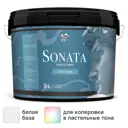 Краска для стен и потолков Parade Sonata Light Shine моющаяся полуматовая цвет белый база А 9 л