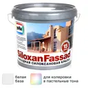 Краска фасадная Jobi Siloxanfassad матовая цвет белый база A 5 л