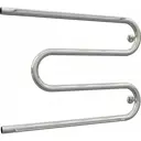 Полотенцесушитель водяной с полкой m-образный Роснерж M101100 500x700 мм боковая универсальная подводка нержавеющая сталь цвет хром