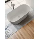 Ванна Bauedge Flow отдельностоящая акриловая 170x75 белая, в комплекте со сливом-переливом