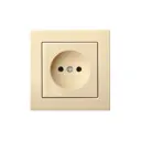Розетка встраиваемая Liregus Epsilon 28-065 цвет кремовый