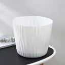 Кашпо со вставкой Idea Волна 9471363 25x21.5 см 8 л белый
