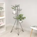 Подставка для цветов Сима-ленд Башня-5 7444708 17x17 см металл черный