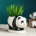 Горшок цветочный Take It Easy Панда 7314441 15x8x9 см 1 л керамика белый