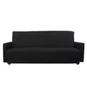Диван раскладной Meblines Милан 215x100x100 см велюр цвет астра черная