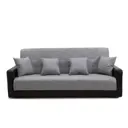 Диван раскладной Meblines Лондон 215x100x100 см рогожка цвет inario серый