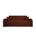 Диван раскладной Meblines Марсель 236x90x95 см велюр цвет коричневый