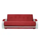 Диван раскладной Meblines Феникс 220x100x90 см велюр цвет кабрио красный