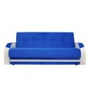 Диван раскладной Meblines Феникс 220x107x97 см велюр цвет кабрио синий