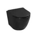 Унитаз подвесной MILLEAU ALBY 203B безободковый, с микролифтом черный матовый