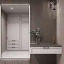Зеркало с подсветкой One Mirror в алюминиевой раме настенное 180x80см свет холодный белый цвет черное