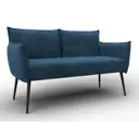 Диван прямой Лига диванов Лига-083 131078 146x81x74 см велюр цвет brut 11 синий