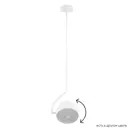 Светильник подвесной светодиодный Crystal lux Correcto sp9w black Correcto sp9w white 3 м² нейтральный белый свет цвет белый