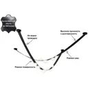 Светильник подвесной светодиодный Crystal lux Bosque sp7 l3000 black/transparent 12 м² нейтральный белый свет цвет черный