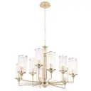 Люстра подвесная Crystal Lux GLORIA 540Вт E14 латунь GLORIA SP9 BRASS