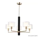 Люстра на штанге Crystal Lux MAESTRO 300Вт E14 черный MAESTRO SP-PL5 GOLD