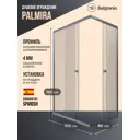 Душевой уголок Belgranio Palmira Palmira прямоугольник 100х80см хромированный профиль эффект стекла прозрачный