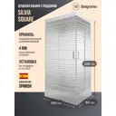 Душевая кабина Belgranio Silvia Square BL0000064615 100x80 низкий поддон, стекло полосы