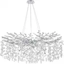 Люстра подвесная Arte milano Milan23 231901/d1000/14/b cr 14 ламп 28 м² цвет никель