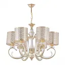 Люстра подвесная Arte Milano Florentia-1237 240Вт E27 белый 301237/6 Wh/Gd